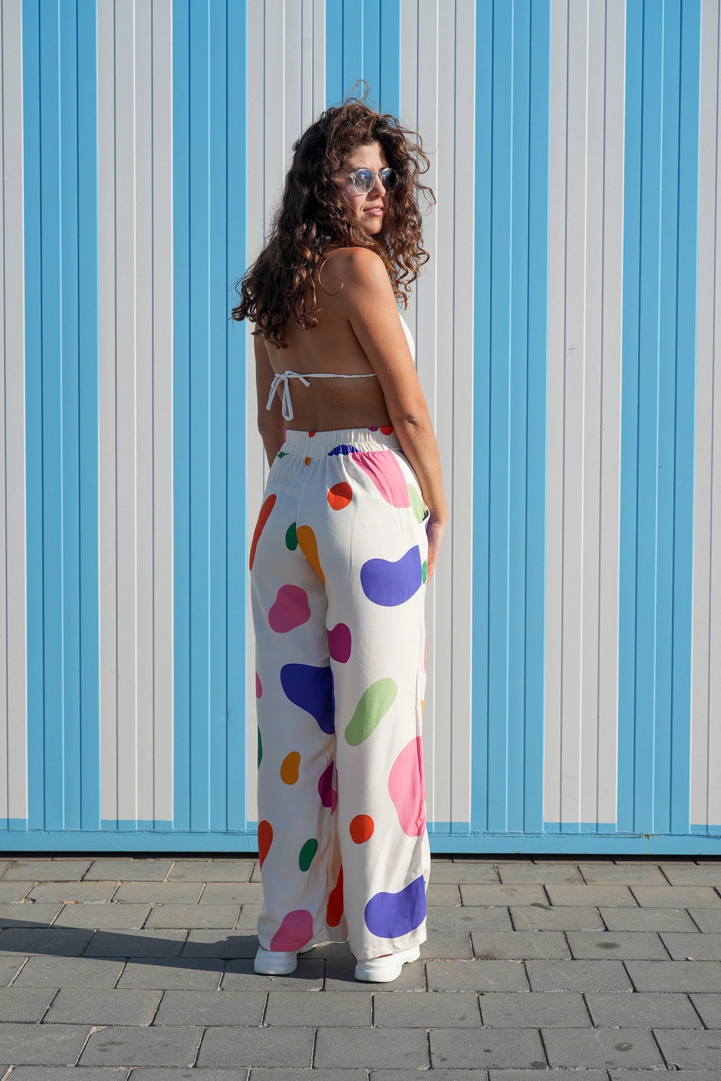 Flowy Long Pants in Candy Print