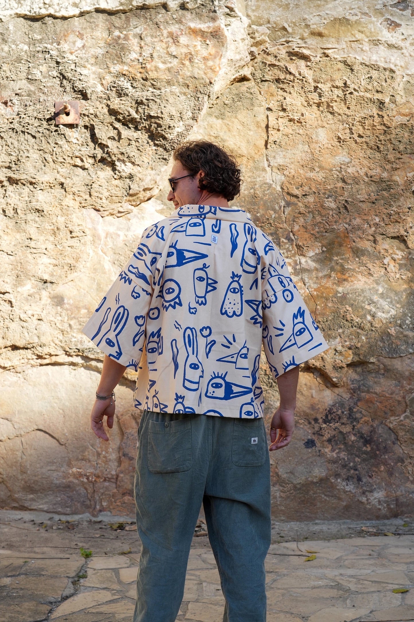 Short Kimono in Chicks Print