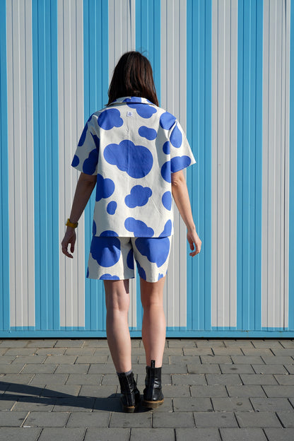 Short Pants in Sky Print