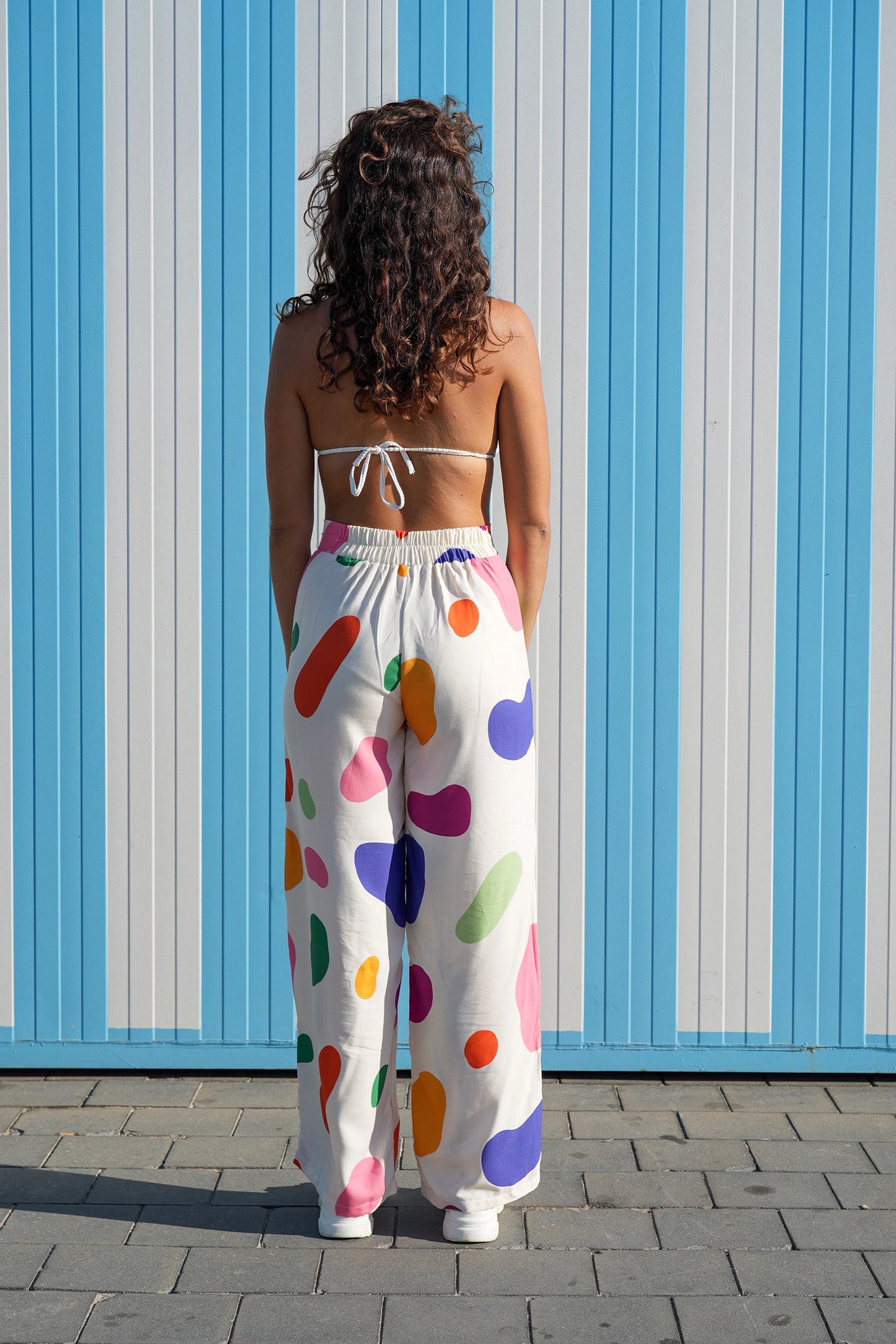 Flowy Long Pants in Candy Print