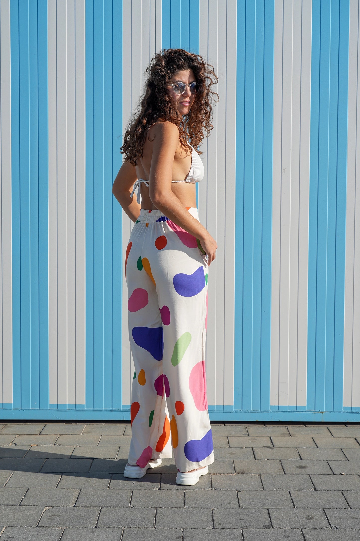 Flowy Long Pants in Candy Print