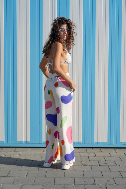 Flowy Long Pants in Candy Print