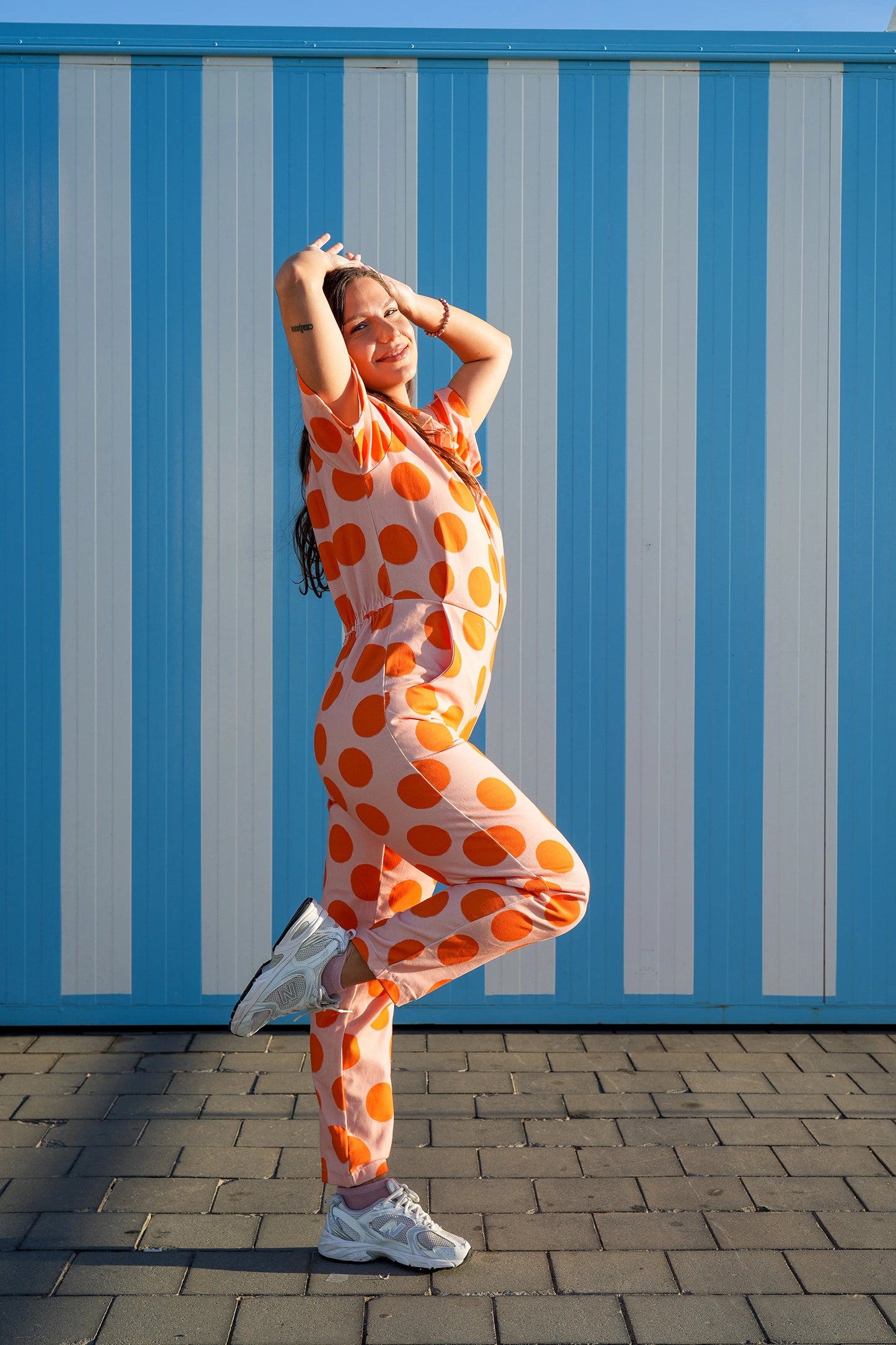 Jumpsuit in Dots,Dots Print