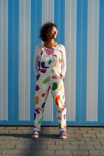 Overalls in Candy Print