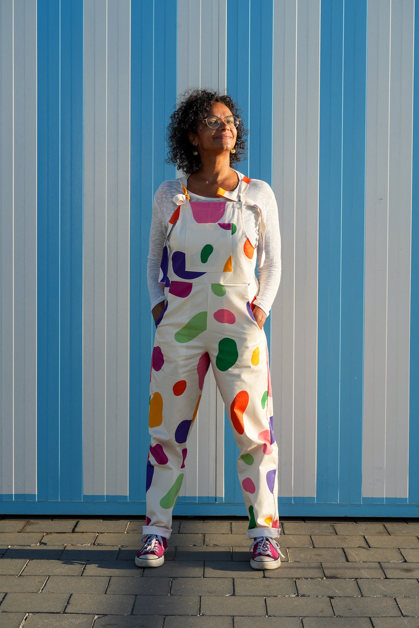 Overalls in Candy Print