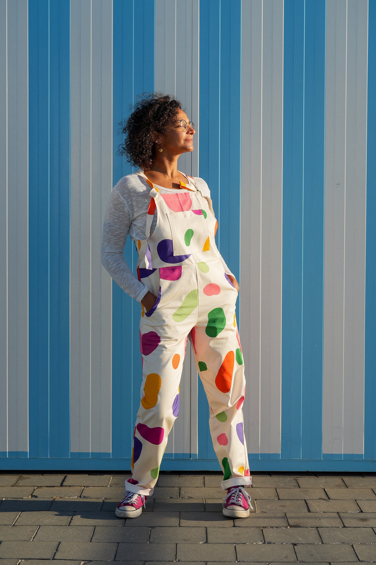 Overalls in Candy Print