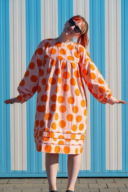 Puffy Dress in Dots, Dots Print