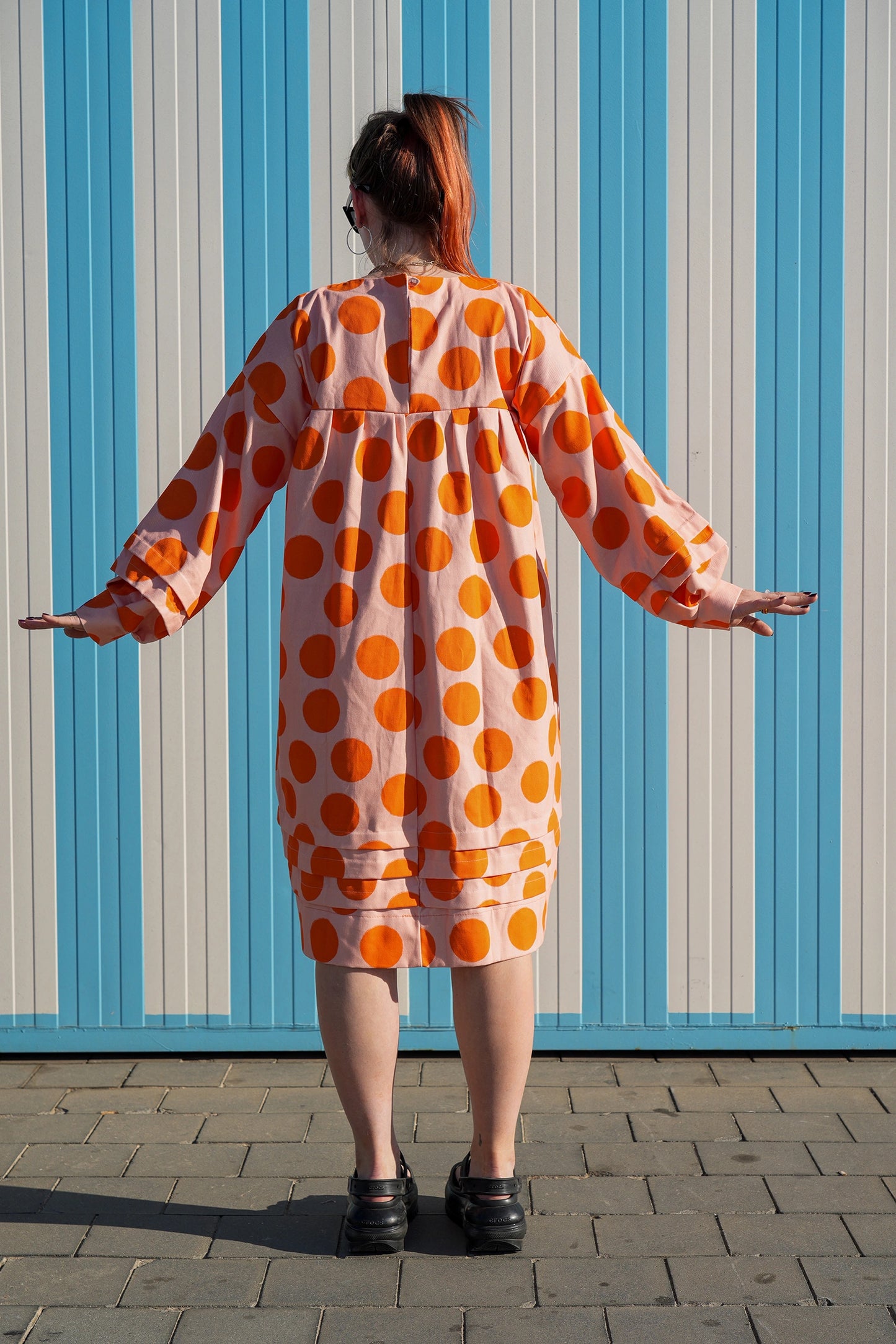 Puffy Dress in Dots, Dots Print