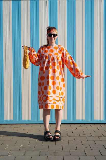 Puffy Dress in Dots, Dots Print