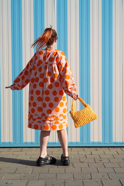 Puffy Dress in Dots, Dots Print