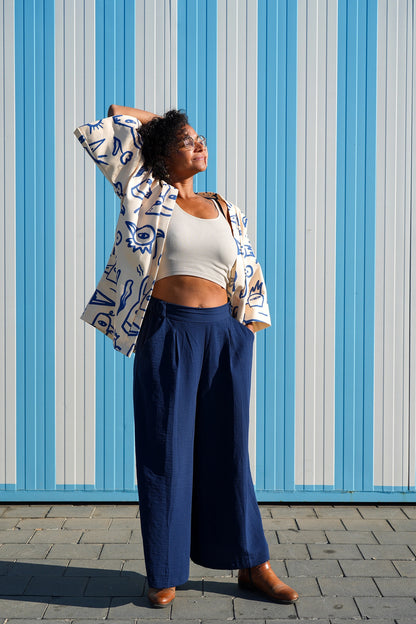 Short Kimono in Chicks Print